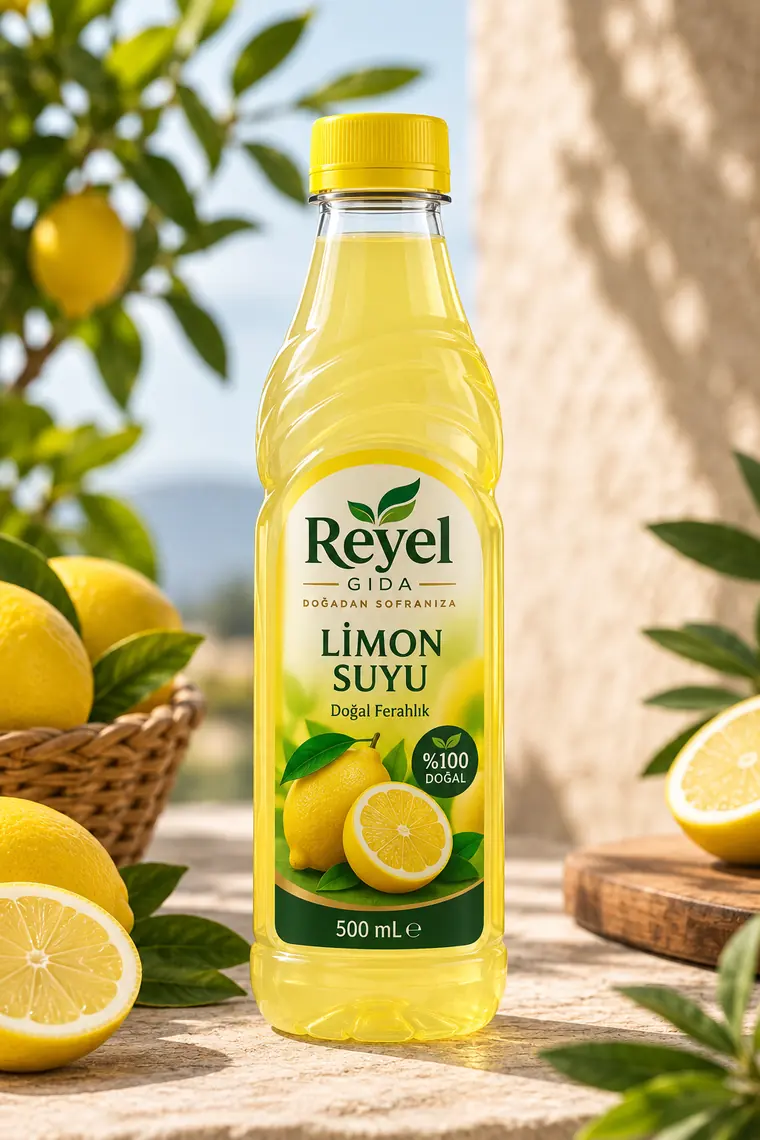Reyel Gıda Lemon Juice 0.5 L plastic bottle