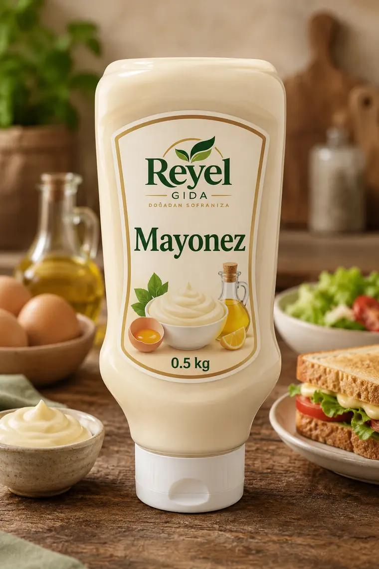 Reyel Gıda Mayonnaise 0.5 kg plastic bottle