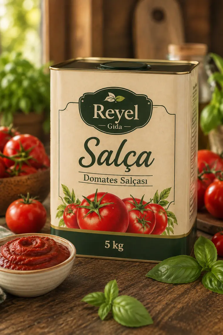 Reyel Gıda Tomato Paste 5 kg tin